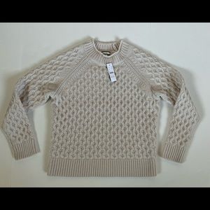 NWT J. Crew Honeycomb Cashmere Rollneck Sweater - Size Small (runs big)